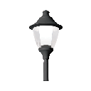 [96GINO5040/BL1] GINO 400 PARK LIGHT IP65 E27 Up to 50W Led