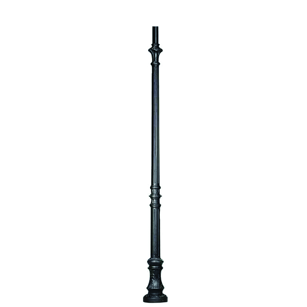 KARMEL post, 3000 mm, with door, black