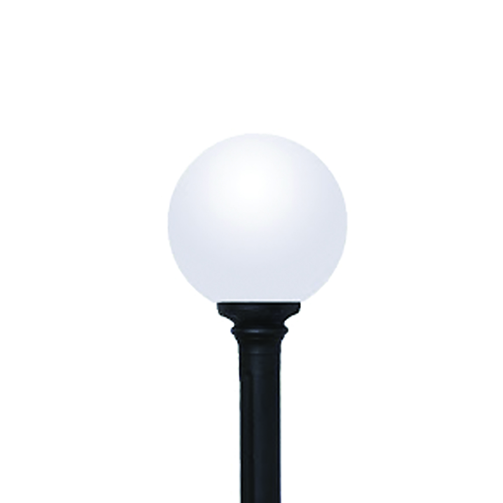 [96GLOBE400PL/BL] KARMEL - GLOBE 400 E27 POST LIGHT E27 BLACK