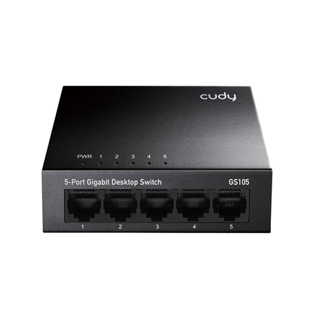 Cudy GS105 5-Port Gigabit Ethernet Switch Metal Housing
