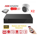 HIKVISION 6MP Surveillance Camera Kit – Up to 8x 6MP Dual-Light Turret IP Cameras (DS-2CD1363G2-LIUF) – Lite Series 8-Channel PoE NVR – Pre-installed 4TB Hard Drive