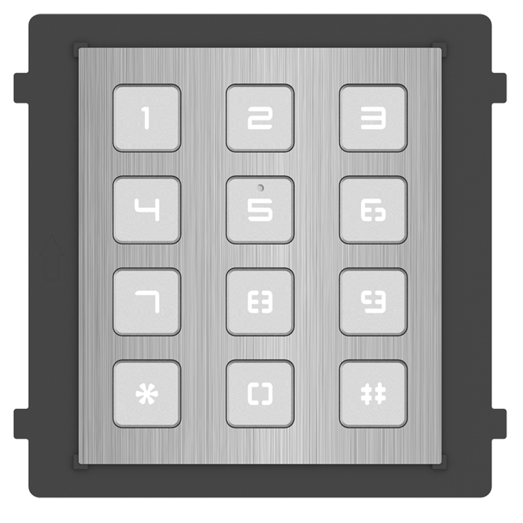 Hikvision DS-KD-KP/S Keypad module, stainless steel 
