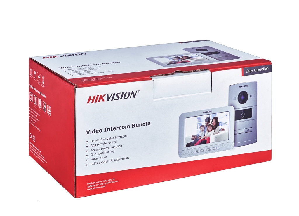 Hikvision DS-KIS601 Villa IP videofoon kit - 1 knop 1.3 MP 7&quot;  Wit