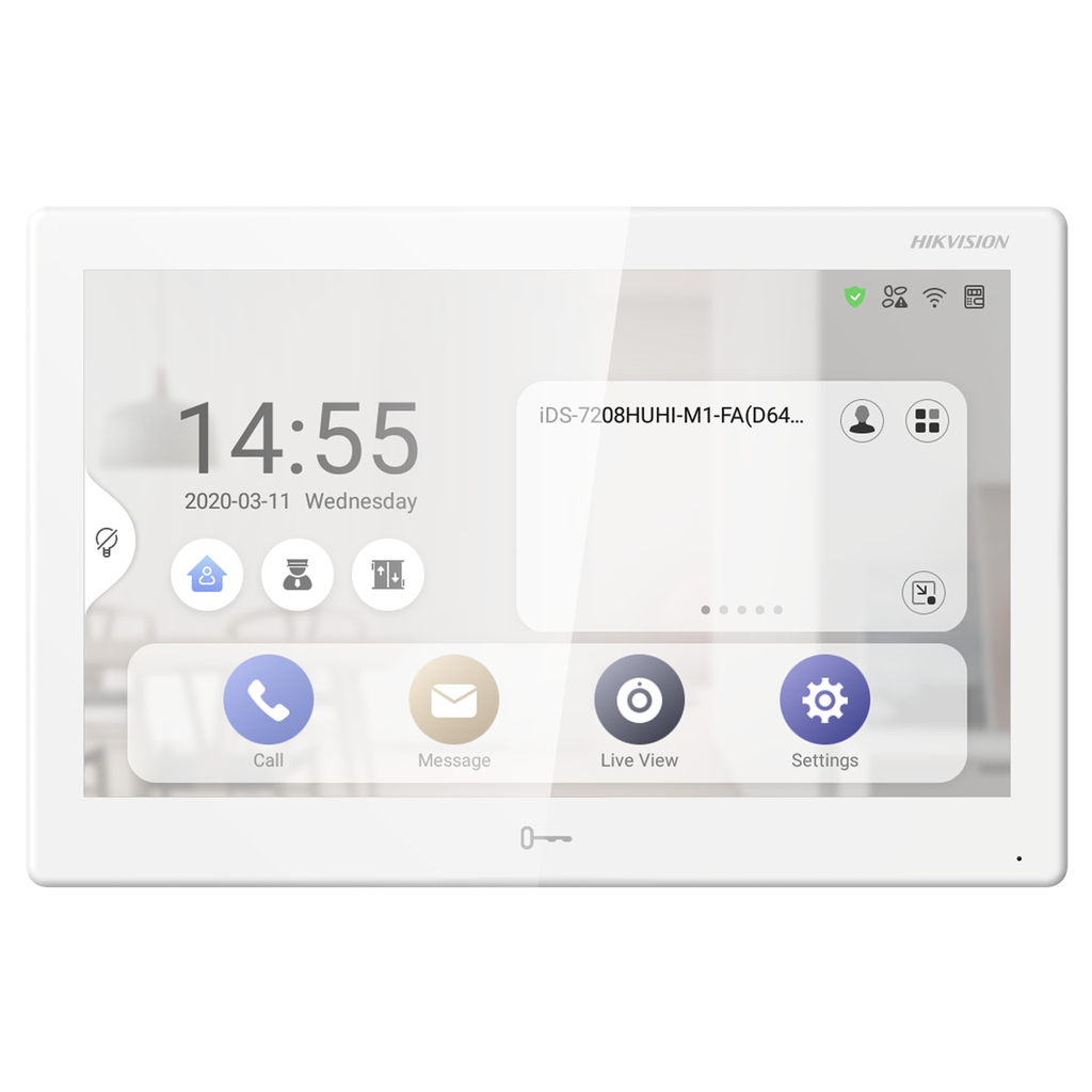 HIKVISION DS-KH9510-WTE1(B))  Android Video Intercom Tablet - 10-inch LCD Touch Screen Standard PoE