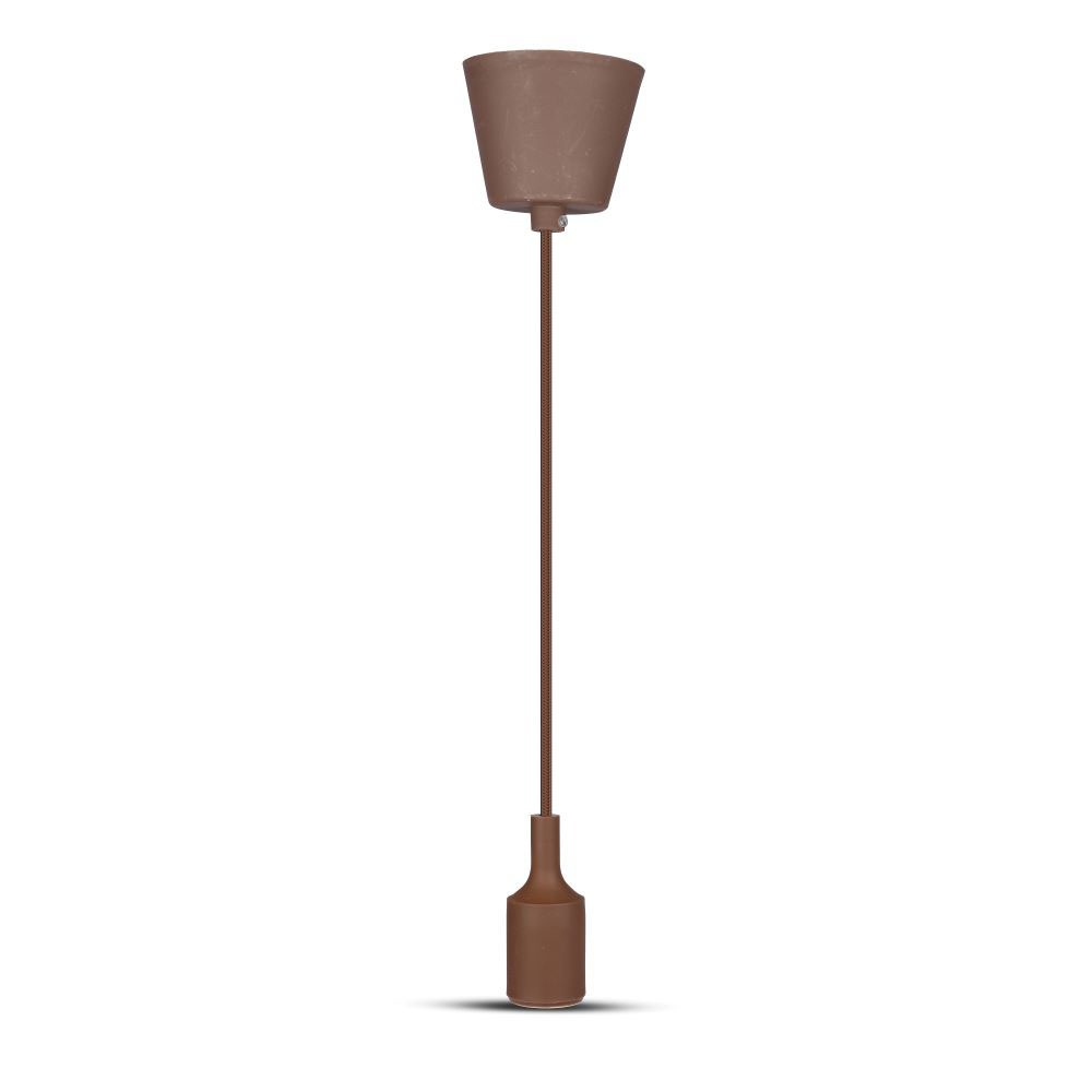 DOUILLE SUSPENDU VT-7228 E27 - MARRON