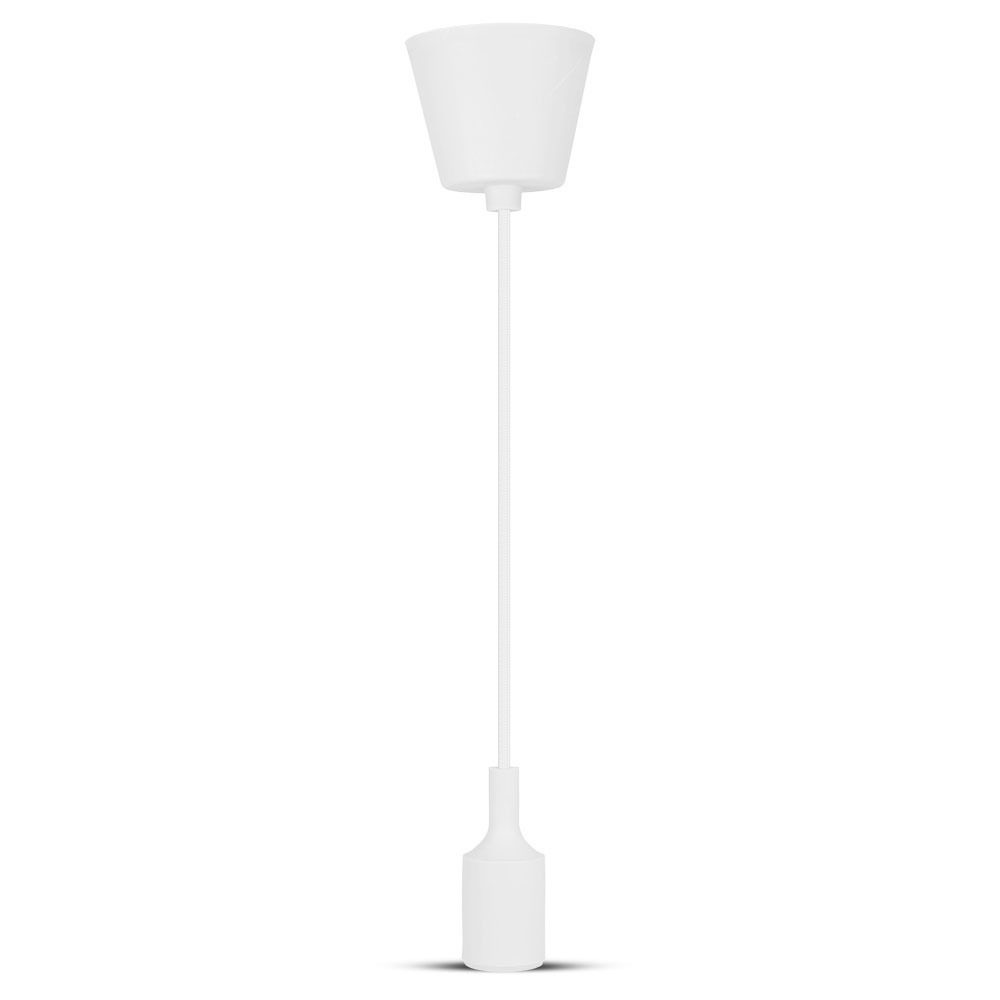 DOUILLE À SUSPENSION VT-7228 E27 - BLANC