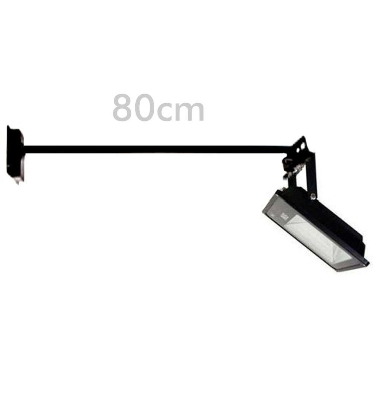 Support De Projecteur Noir LED 80cm Pour Façade