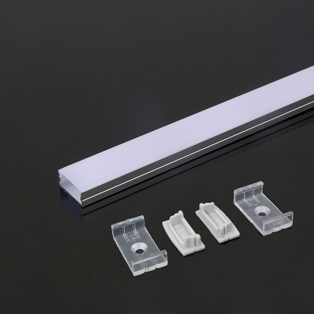 PCB en aluminium VT-8108-W - Profilé 20 mm (2 000 x 23,5 x 10,4 mm) - Boîtier blanc
