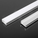 VT-8157 LED Strip Mounting Kit With Diffuser Aluminum 2000x17.4x7mm Silver