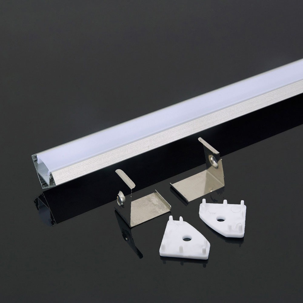PROFILÉ EN ALUMINIUM VT-8114 2000 x 19 mm x 19 mm - LAITEUX