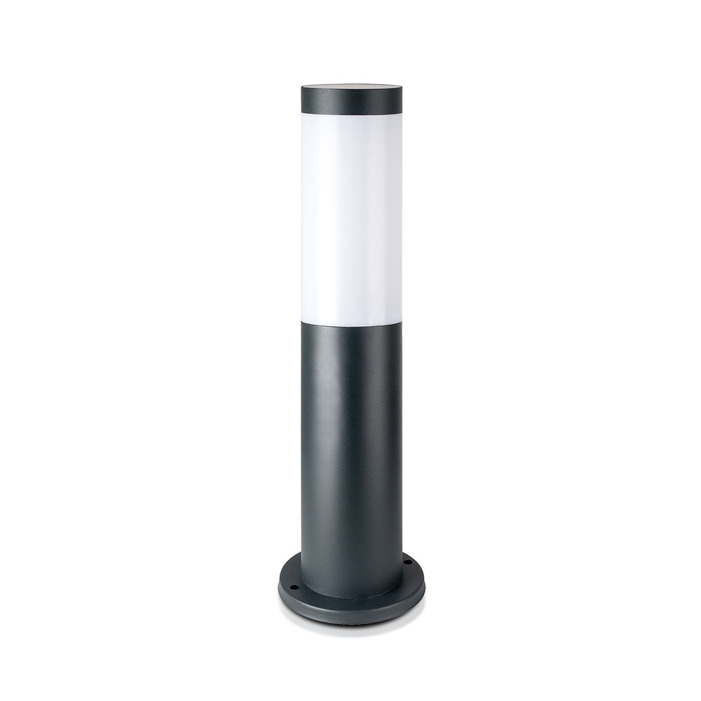 VT-838 BOLLARD LAMP WITH STAINLESS STEEL BODY(H:45CM) E27 GREY