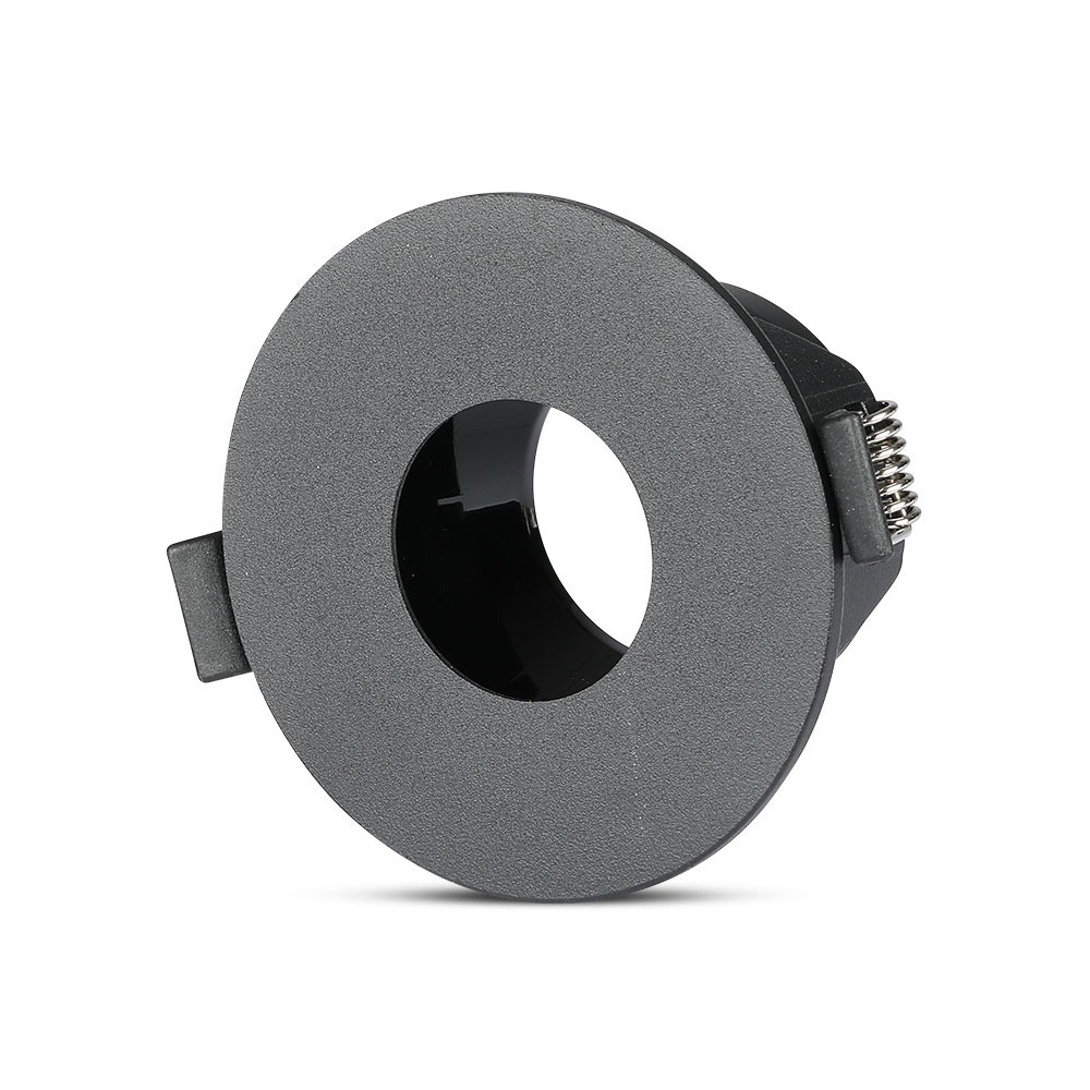 VT-873 GU10 FITTING ROND ZWART+ZWART