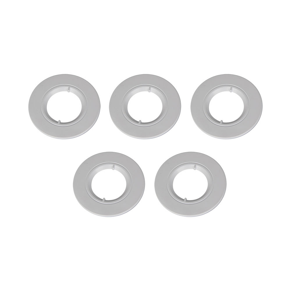 BEZEL FOR FIRE RATED DOWNLIGHT-WHITE  IP20 5PCS/PACK