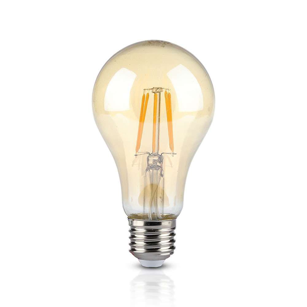 VT-2028 10W Ampoule filament LED A60-10W vintage Ambre blanc chaud 2200K