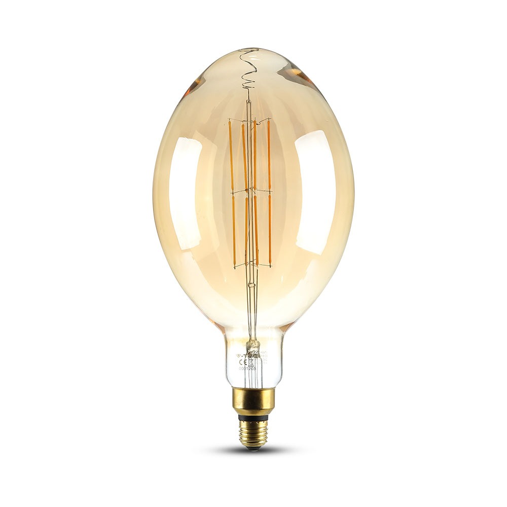 VT-2178D 8W BF180 LED AMBER STRAIGHT FILAMENT BULB   E27 DIMMABLE Colorcode 2000K-Warm White