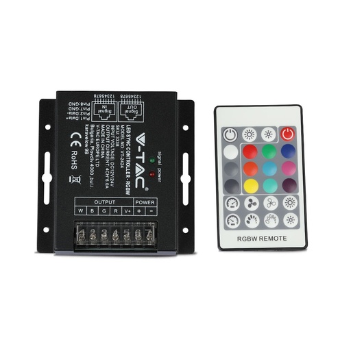 [3338] VT-2424 LED RGBW SYNC CONTROLLER WITH 24B RF DIMMER