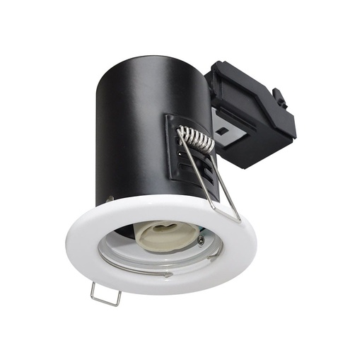 [3681] VT-701 GU10 FIXED FIRE RATED DOWNLIGHT FITTING IP20-WHITE