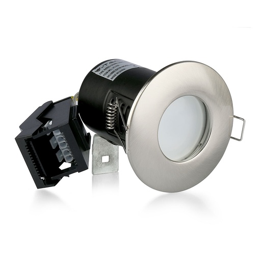 [3685] VT-702 GU10 SHOWER FIRE RATED DOWNLIGHT FITTING IP65-CHROME