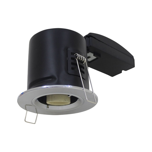 [8918] VT-703 GU10 FIRERATED DOWNLIGHT WITH TWIST AND LOCK THICK BODY-CHROME
