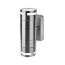 VT-7632 GLASS GU10 WALL FITTING,STAINLESS STEEL BODY- 2 WAY IP44