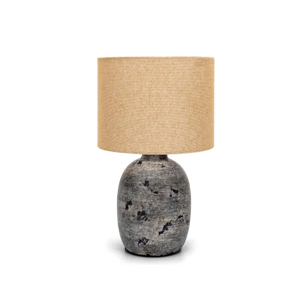 Vt 7712 Designer Table Lamp With Ivory, Grey Square Table Lamp Shades