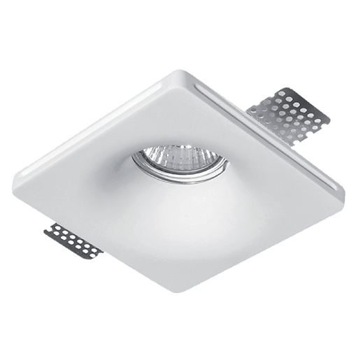 [92GDL06S] 92GDL06S DOWNLIGHT EN PLASTIQUE CARRÉ GU10 100x100
