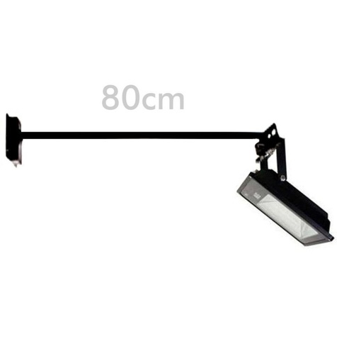 [560004] Support De Projecteur Noir LED 80cm Pour Façade