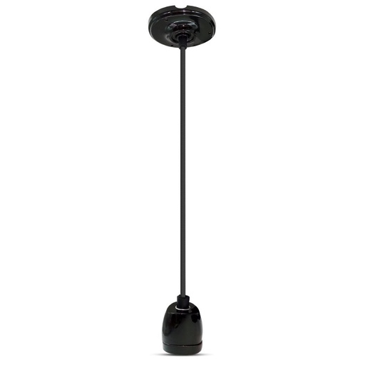[3804] VT-7998 HIGH FREQUENCY PORCELAIN LAMP HOLDER E27-BLACK