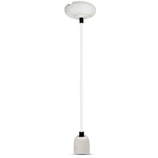 [3803] VT-7998 HIGH FREQUENCY PORCELAIN LAMP HOLDER E27-WHITE