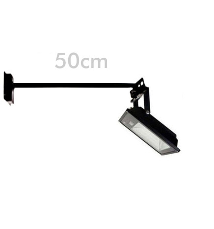 [560003] Support De Projecteur Noir LED 50cm Pour Façade
