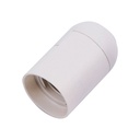 E27 LAMP HOLDER (POLYBAG WITH CARD) - WHITE