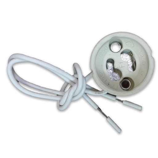 [3423] GU10 LAMPHOUDER MET PVC-KABEL (MIN. 10 STUKS)