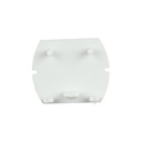4 WIRED Y SERIES END CAP/WHITE