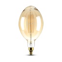 VT-2178D 8W BF180 LED AMBER STRAIGHT FILAMENT BULB   E27 DIMMABLE Colorcode 2000K-Warm White