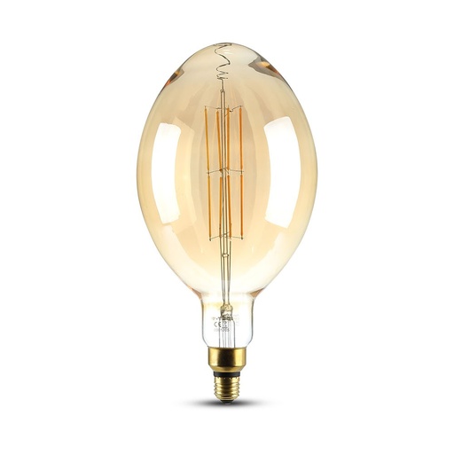 [7464] VT-2178D 8W BF180 LED AMBER STRAIGHT FILAMENT BULB   E27 DIMMABLE Colorcode 2000K-Warm White