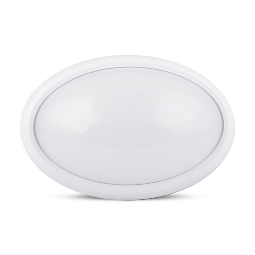 [5053] VT-8016 12W FULL OVAL IP54 DOME LIGHT  WHITE BODY Colorcode 6400K-Cold White