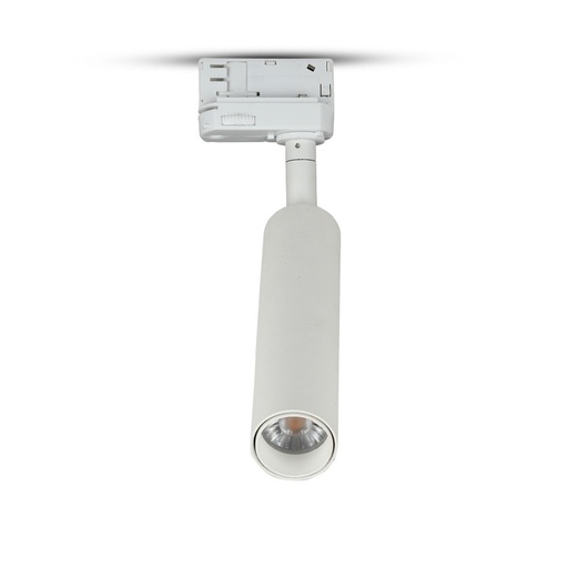 [364] Projecteur LED sur rail VT-420 20 W avec puce Samsung, garantie 5 ans, corps blanc