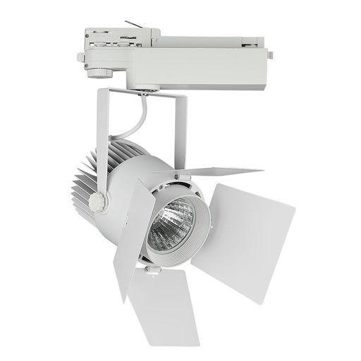 VT-433 33W LED-SPOORLAMP MET SAMSUNG-CHIP 5 JAAR GARANTIE, WITTE BEHUIZING