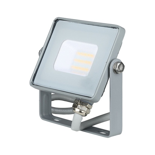 Projecteur SMD VT-10 10 W avec puce Samsung, corps gris, verre gris