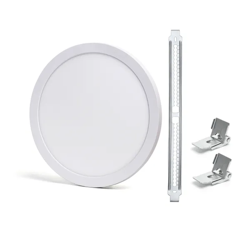 [B10405PPJ] Panneau LED réglable AIGOSTAR 24 W CCT - Ф60-250 mm/290 mm, montage encastré et en surface
