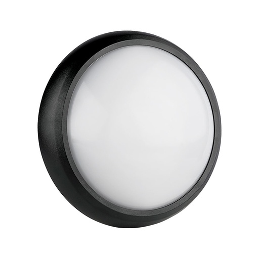VT-8014 8W VOLLEDIG RONDE IP54 KOEPELVERLICHTING ZWARTE BEHUIZING