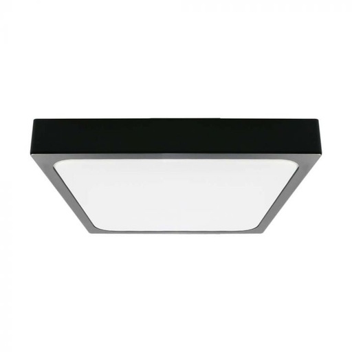 [76461-24]  VT-8624-SQ Plafonnier LED 24W-4 000K, Samsung Chips , carré, cadre noir, IP44