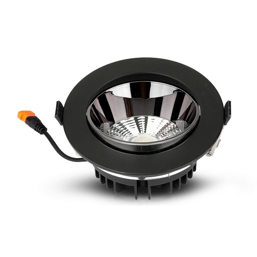 VT-2-13 10W LED REFLECTOR COB DOWNLIGHT WITH SAMSUNG CHIP  BLACK HOUSING