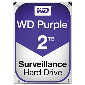 [WD20PURX] 2TB 5400RPM 64M SATA3.0 Surveillance WD PURPLE