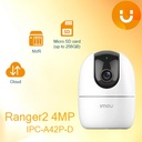 IMOU Ranger 2 IPC-A42P Caméra panoramique et inclinable Wi-Fi Objectif fixe 4MP 3,6 mm (92 °) 