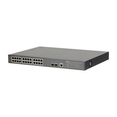 [PFS4226-24GT-360] DAHUA PFS4226-24GT-360 managed Switch For Surveillance 360W,Hi PoE,24 GE PoE+2 Combo 1000BASE-T/SFP port