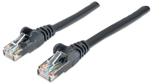 [342070] INT Network Cable, Cat6 Compatible, CCA, U/UTP, PVC, RJ45, 3.0 m, Black, Bag
