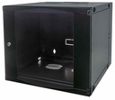 19" Wallmount Cabinet, 15U, Flatpack 725 (h) x 540 (w) x 600 (d) mm , Black Double Section 