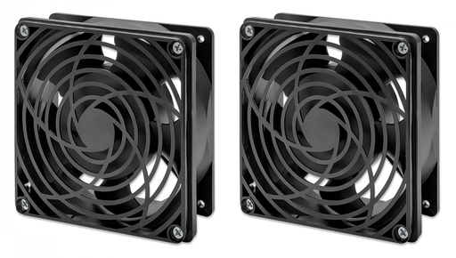 [716154] Unité de ventilation à 2 ventilateurs pour armoires murales de 19 pouces