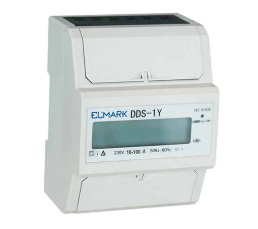 [50260] COMPTEUR KWH POUR RAIL DIN DDS-1Y-100 10/100 230 UN TARIF
